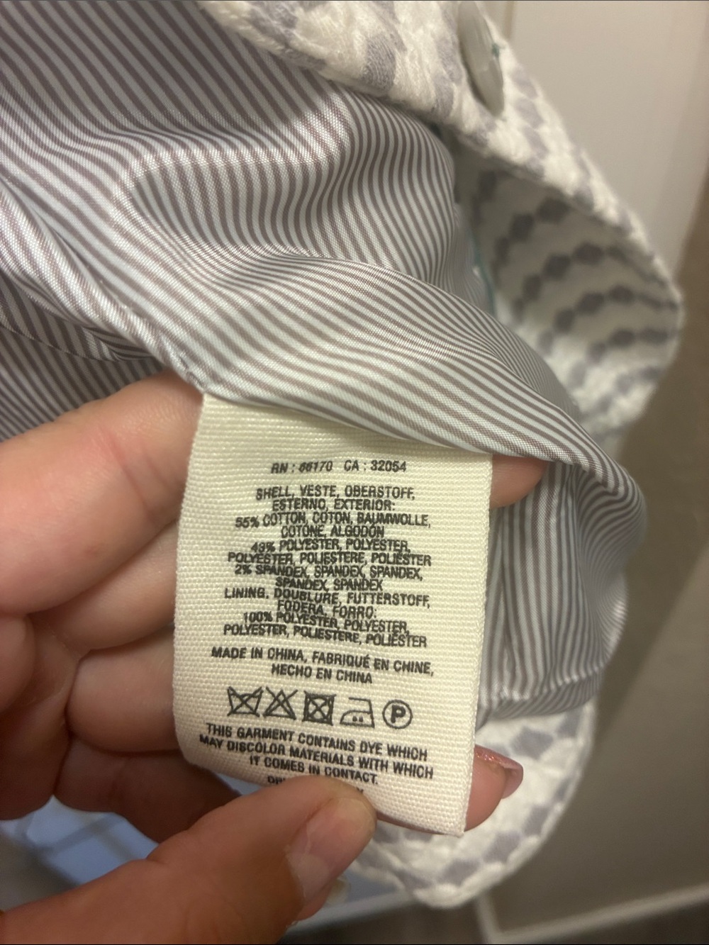 Anthropologie Cartonnier gray and white patterned blazer - Picture 13 of 13